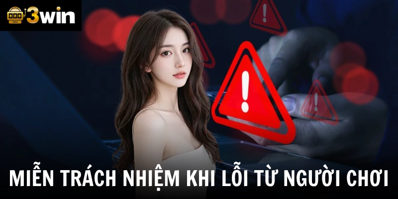 Miễn trách nhiệm khi lỗi từ người chơi